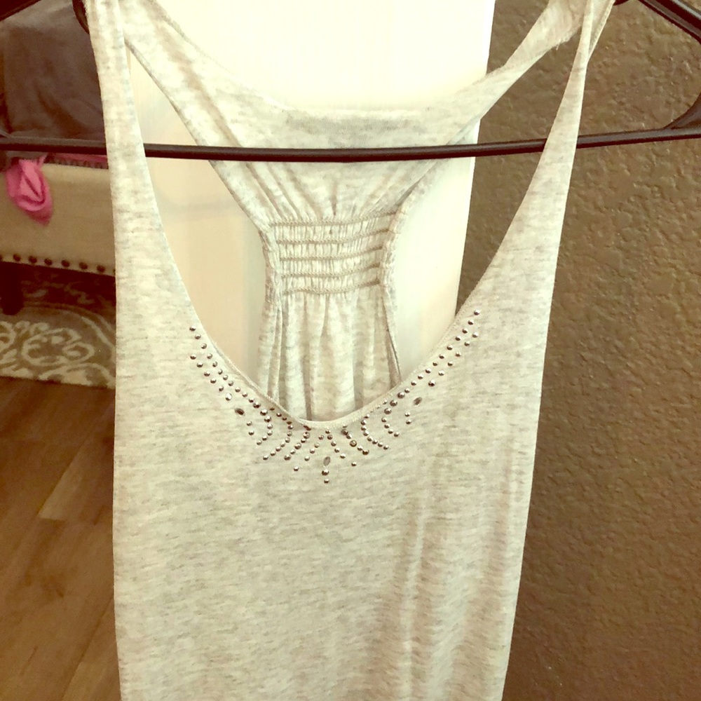 Gray studded tank
